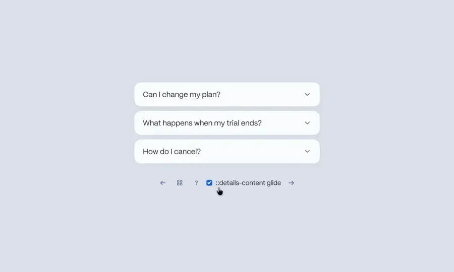 Animated Accordion