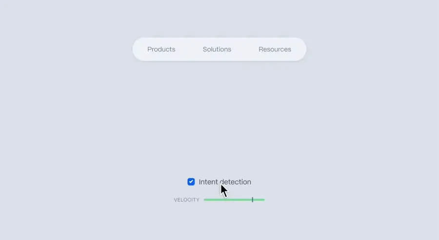 Hover Intent Detection