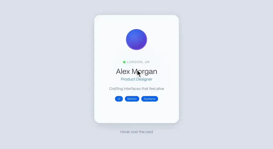 Hover Parallax Layers